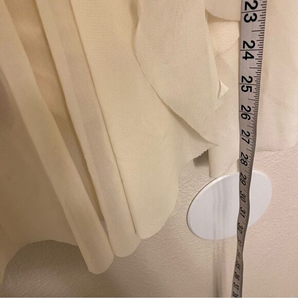 Weissman Dance Costume ivory white sequin appliqué Saint Honesty 13413 XLC child - Picture 9 of 13